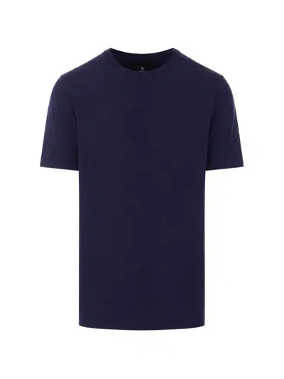 Thom Krom Cross-stitch Detail T-shirt In Blue