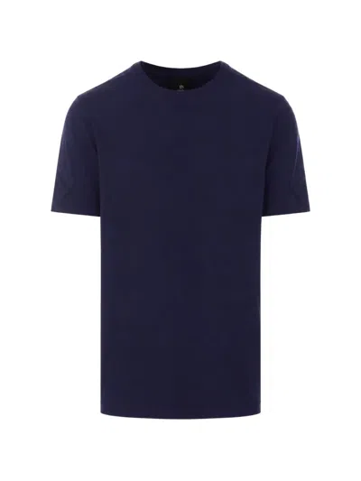 Thom Krom Cross-stitch Detail T-shirt In Blue
