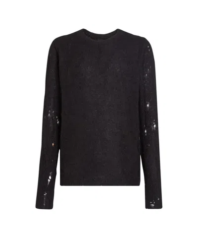 Thom Krom Destroyed Effect Sweater In Black