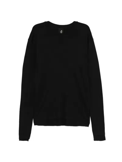 Thom Krom Distressed Layer T-shirt In Black