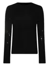 Thom Krom Distressed Long-sleeve Sweater In Black