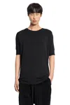 Thom Krom Distressed Stretch Cotton Modal T-shirt In Black