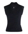 Thom Krom Draped Sleeveless Top In Black