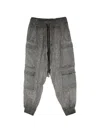 Thom Krom Drawstring Cargo Pants In Gray