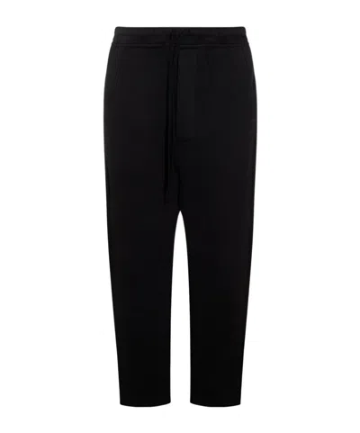 Thom Krom Drawstring Casual Pants In Black
