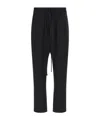 Thom Krom Drawstring Dropped-crotch Trousers In Black