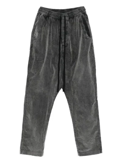 Thom Krom Drawstring Corduroy Trousers In Gray