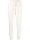 Thom Krom Drawstring Cotton-blend Trousers In Neutrals