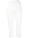 Thom Krom Drawstring Cropped Trousers In White