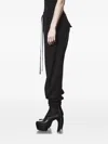 Thom Krom Drawstring Cuffed-hem Track Pants In Black