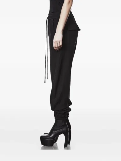 Thom Krom Drawstring Cuffed-hem Track Pants In Black