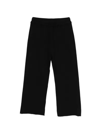 Thom Krom Drawstring-fastening Raw-hem Track Pants In Black