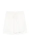 Thom Krom Drawstring Layered Shorts In White