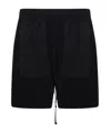 Thom Krom Drawstring Relaxed Shorts In Black