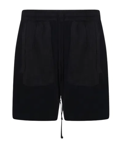 Thom Krom Drawstring Relaxed Shorts In Black