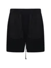 Thom Krom Drawstring Multiple-pocket Shorts In Black