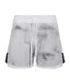 Thom Krom Drawstring Split Shorts In Gray