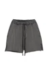 Thom Krom Drawstring Side-slit Shorts In Gray