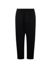Thom Krom Drawstring Casual Pants In Black