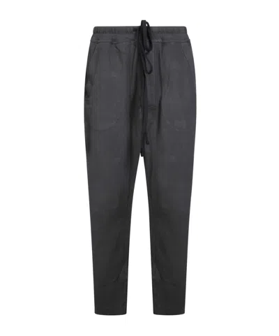 Thom Krom Drawstring Vintage Casual Pants In Gray