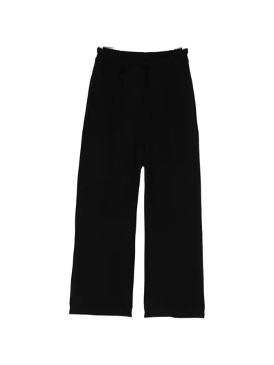 Thom Krom Drawstring Wide-leg Trousers In Schwarz