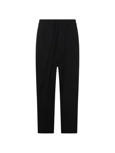 Thom Krom Drawstring-waist Trousers In 블랙