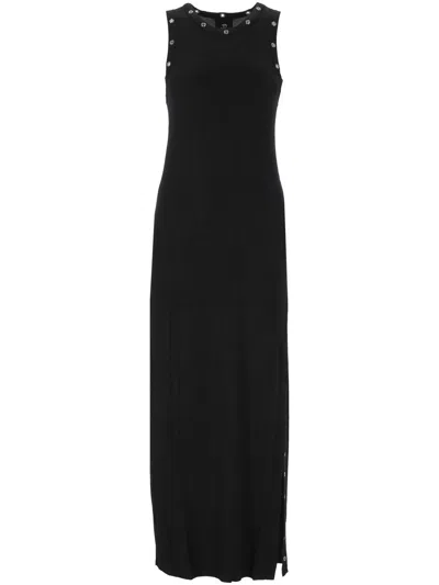 Thom Krom Calf-length Midi Dress With Eyelet Embellishments In Black