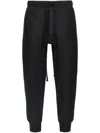 Thom Krom Nylon Trousers With Elasticated Drawstring In Black