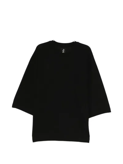 Thom Krom Drop-shoulder Short-sleeve T-shirt In Black