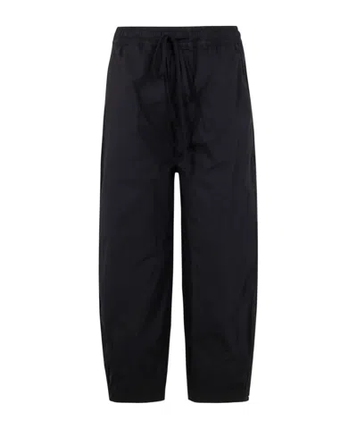 Thom Krom Elastic Waist Casual Pants In Black