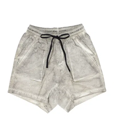 Thom Krom Elastic Waist Shorts In White