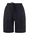 Thom Krom Elastic Waistband Shorts In Black