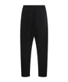 Thom Krom Elasticated Waistband Drawstring Trousers In Black