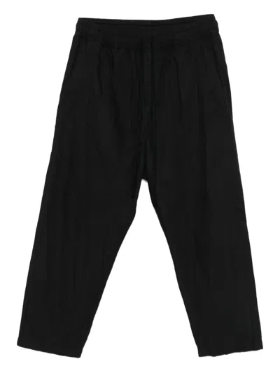 Thom Krom Elasticated-waistband Trousers In Black