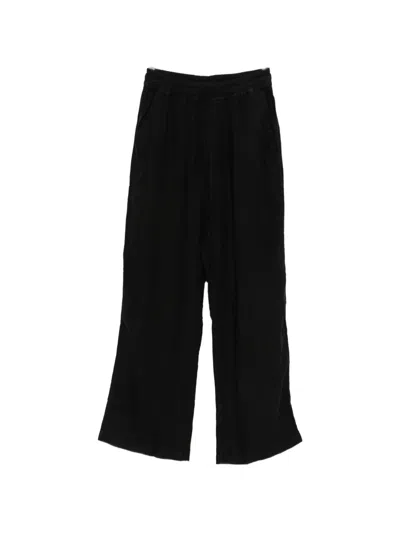 Thom Krom Elasticated-waistband Trousers In Black
