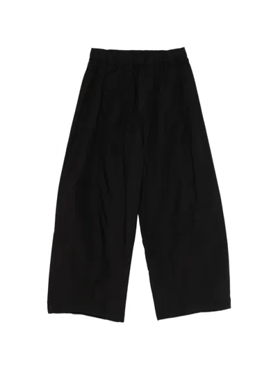 Thom Krom Elasticated-waistband Trousers In Black