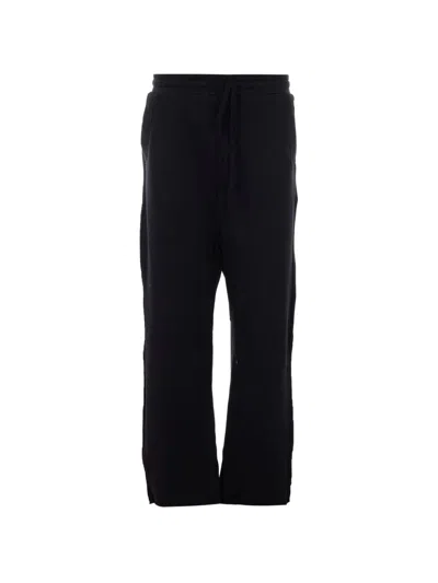 Thom Krom Elasticated Waistband Trousers With Lateral And Back Pockets For Men In Black