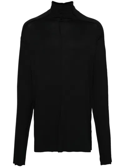 Thom Krom Exposed-seam Sweater In Black