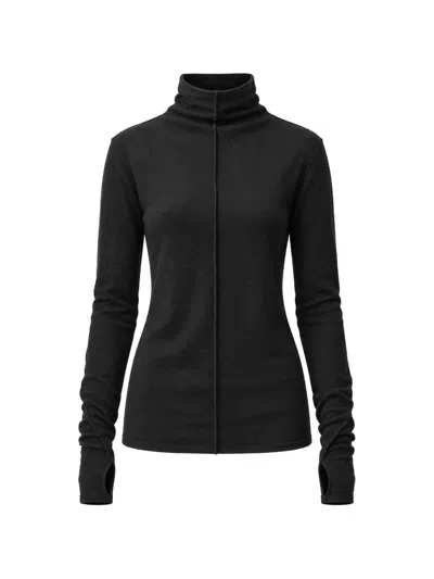 Thom Krom Exposed-seam Hoodie In Black