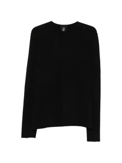 Thom Krom Exposed-seam Sweater In Black