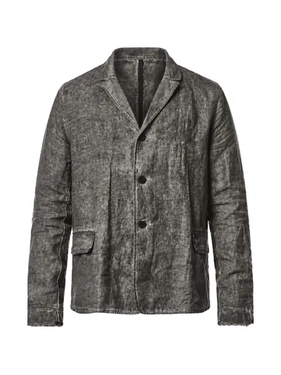 Thom Krom Faded-effect Single-breasted Jacket In Gray