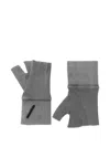 Thom Krom Fingerless Mittens In Gray