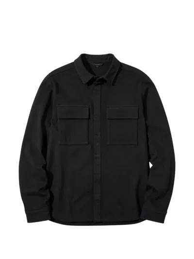 Thom Krom Flap-pocket Shirt In Black