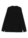 Thom Krom Gathered-detail Button Shirt In Black