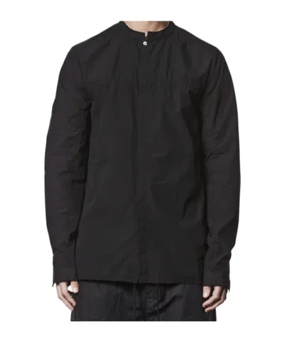 Thom Krom Gathered-detail Button Shirt In Black