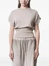 Thom Krom Gathered T-shirt In Gray