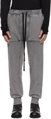 Thom Krom Rib-knit Stretch Cotton-blend Cargo Pants In Gray
