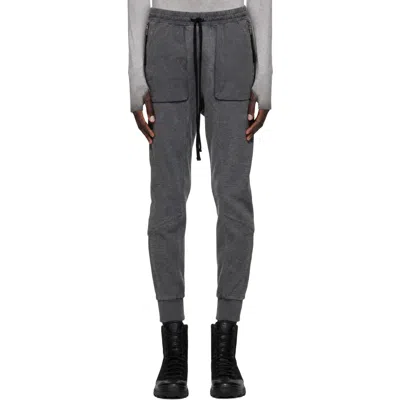 Thom Krom Logo Casual Pants In Gray