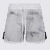 Thom Krom Drawstring Split Shorts In Gray