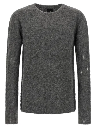 THOM KROM MEN GREY WOOL SWEATER, XL LUXURY SWEATERS & KNITWEAR FOR MEN DARVEYS